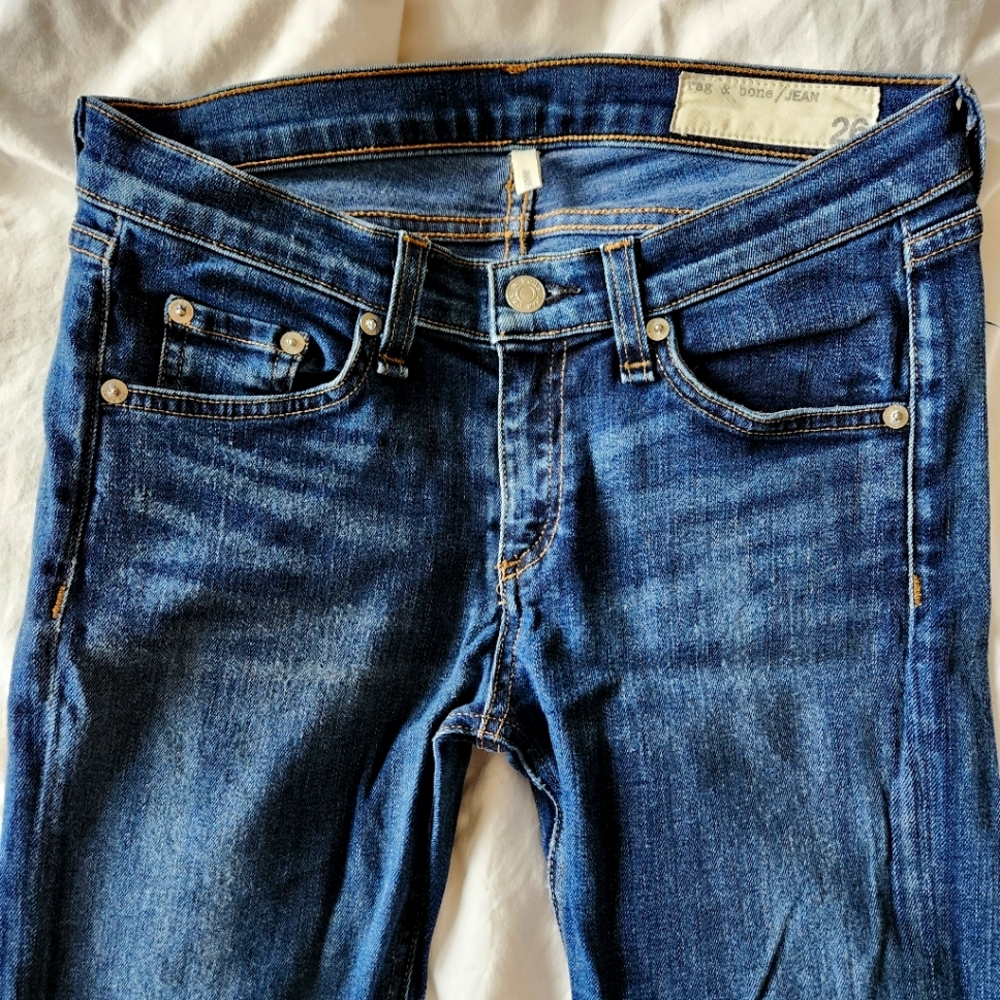 Rag & Bone Blue skinny jeans SIZE 26